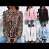 Women's  European American Casual Loose Sexy Tie-button Shirt Blouse Top
