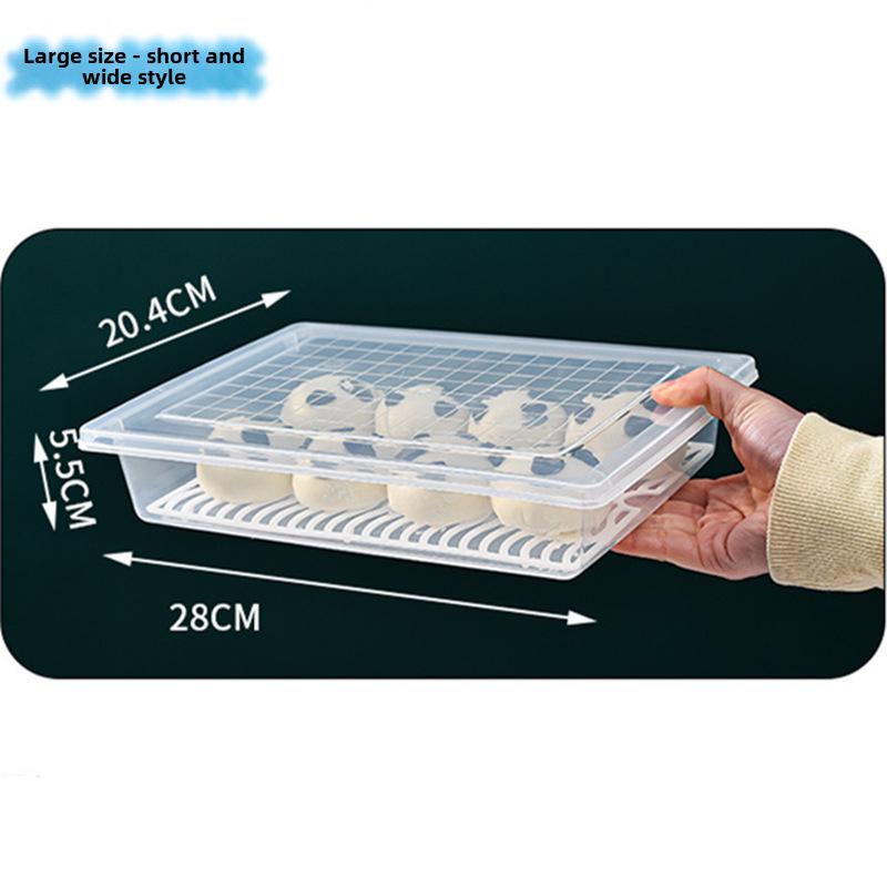 Japanische lebensmittelechte Kühlschrank-Aufbewahrungsbox: Geruchsverhindernd, Kühlen und Gefrieren, Gemüseabtropfbox für die Küche