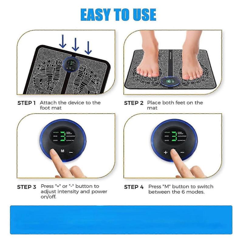 Foot Massager Electric Foot Massage Pad Massager Mat For Improve Circulation, Muscle Relaxation