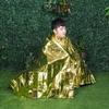 Emergency Thermal Blanket, Lightweight Survival Foil Blanket for Outdoor Camping and First Aid