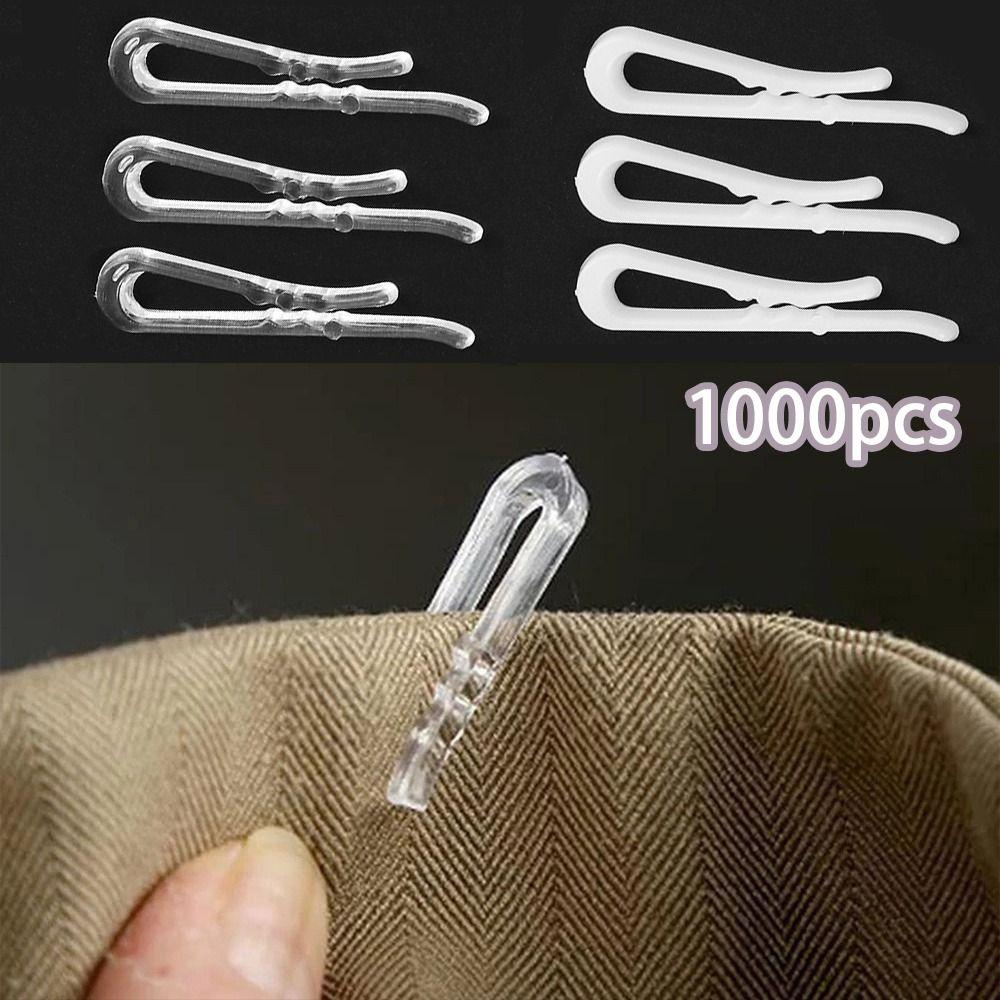 1000pcs with Anti slip Teeth Shirt Pin 38mm Sock Package Clips U Shape Clips Garment Accessories