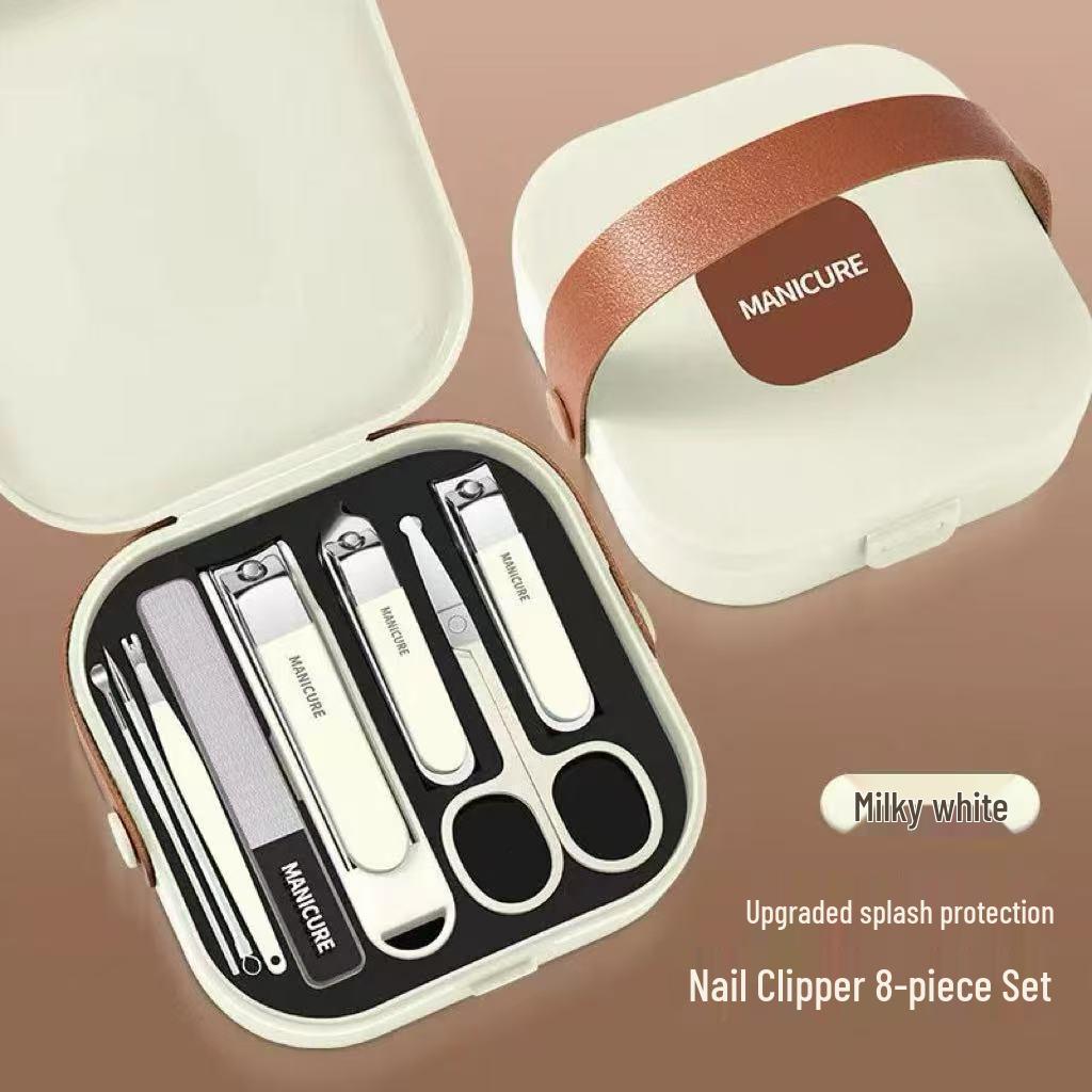 Custom Anti-splash Nail Clippers Set with Printed Logo - Manicure Tool Kit