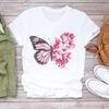 (Asian Size) Women Tee sweet love heart trend cute Top Clothing Casual  Short Sleeve T Shirt Fashion Print Lady Female Graphic T-shirts