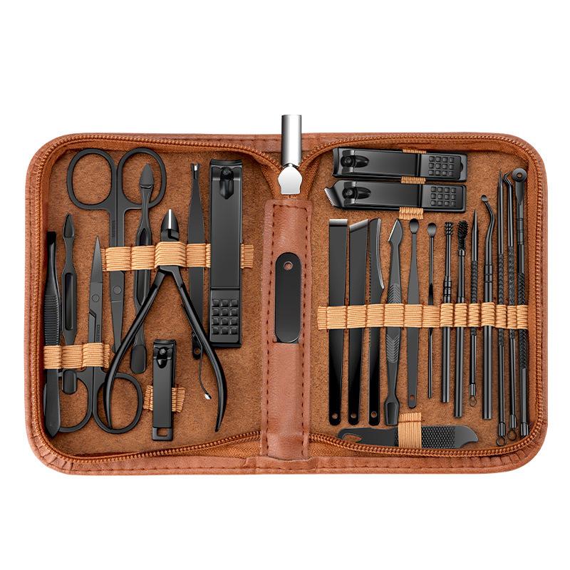 Nail Tools 7/26-Piece Stainless Steel Manicure Set – Premium Quality Clippers and Tools