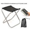 Camping Stool, Mini Folding Stool with Carry Bag, Aluminum-Alloy Bracket Lightweight Collapsible Fishing Stool Outdoor