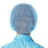 100Pcs Disposable Non-Woven Strip Hat Hotel Workshop Dust Cap Blue White Shower Cap For Spa Hair Salon Beauty Accessories