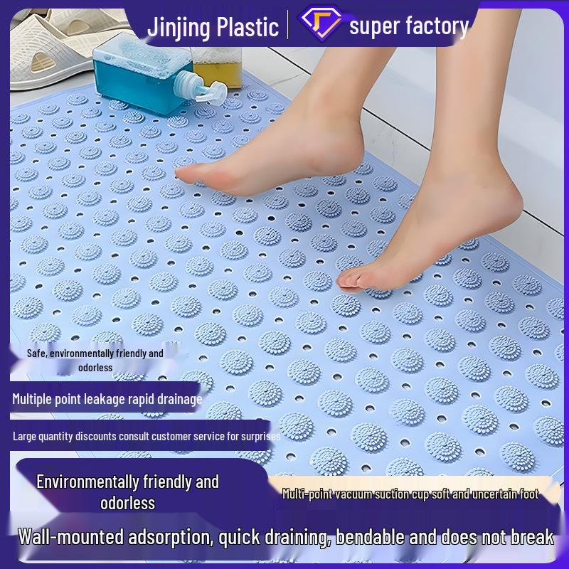 Non-Slip Bathroom Massage Mat with Suction Cup for Shower and Bath