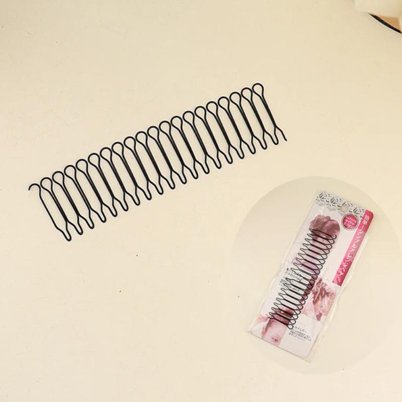 Invisible Broken Hair Hairpin Adult Tiara Tools Roll Curve Needle Bangs Fixed Insert Comb Professional Styling Accessories