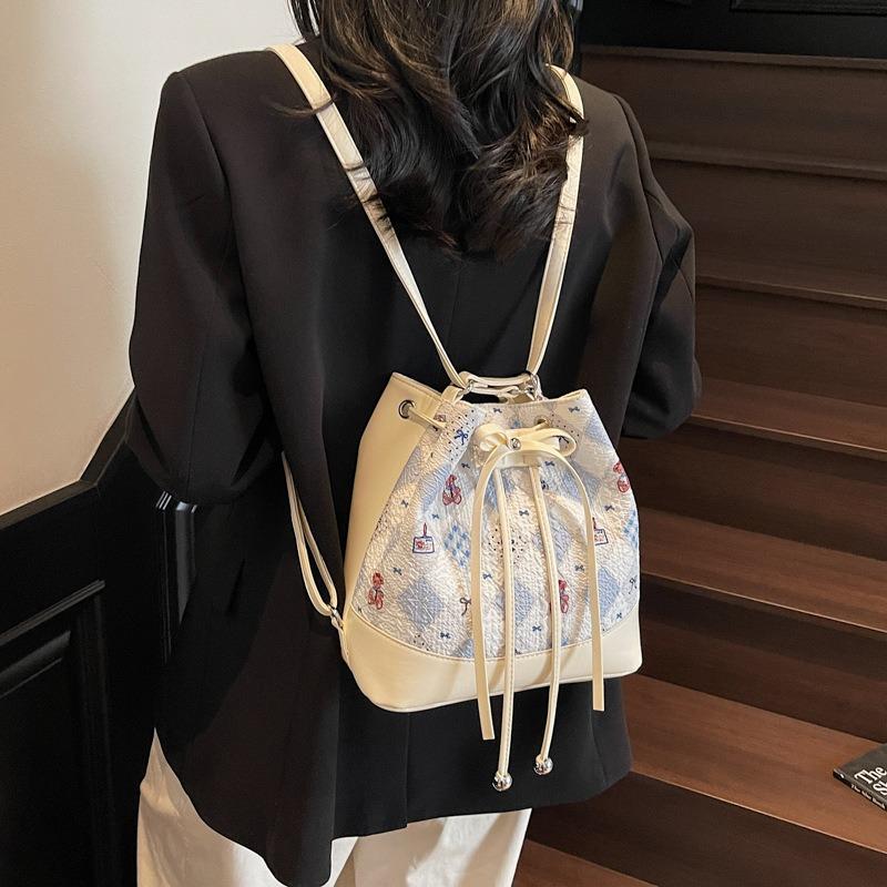 Today's Popular Bags for Women's New Multi-purpose Double Shoulder Back Bag Single Shoulder Crossbody Bucket Bag