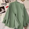 Women's Suit Spring Autumn Female Top Office Lady Blazer Loose Fit Thin Jacket Lapel Collar Coat for Work Leisure Time