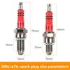 Three-stage spark plugs for scooters, A7TC/D8TC motorcycle models with 125 and 150 horsepower, 100cc universal ignition plugs