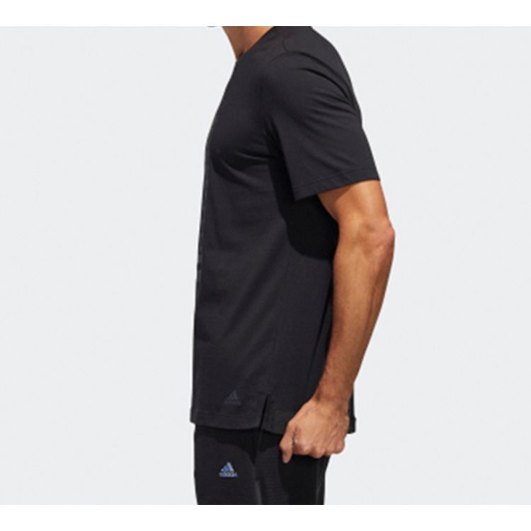 Adidas Wuji Series Sports Casual Short Sleeve T-Shirt Men Tops Black GL8191