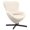 Egg Chair Cream 63 X 73 X 90 Cm Fabric