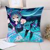 Car Decoration M-Miku Cushion Cover  Couple Pillow Pillowcases  Decorative Pillows Covers Fall Decor Pilow Cases Sofa