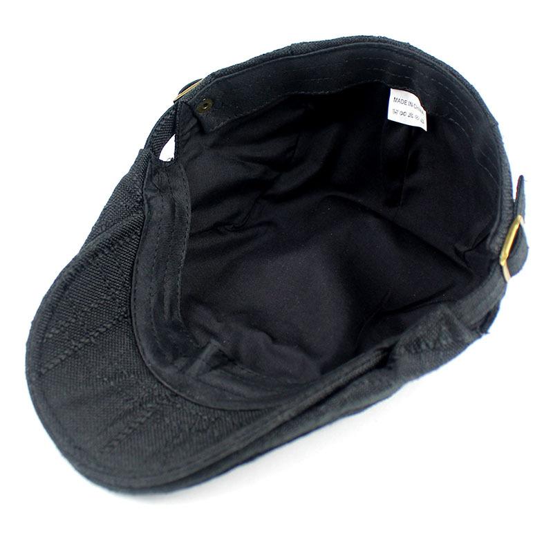 Berretto in cotone e lino moda uomo e donna berretto traspirante nuovo cappello a righe forward