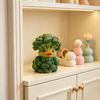Broccoli Duck Ornament, Resin Veggie Ducks Figurine, Cute Vegetable Duck Decoration for Office Desk Bedroom Living Room Balcony Car Accessories Unique
