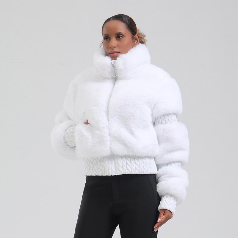 Women's Windproof Thickened Winter Ski Suit - European & American Style for Extreme Cold Outdoor Sports.