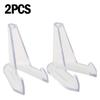 2PCS Acrylic Commemorative Coin Display Stand Transparent Triangle Display Stand Exhibit Photos Rack Business Cards Shelf