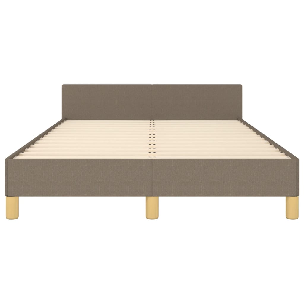 Vidaxl Struttura Letto Senza Materasso, Taupe, 120X190 Cm, Tessuto