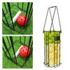Black Tennis Balls Collector Ergonomic Handle Tennis Ball Hopper  Outdoor Gym