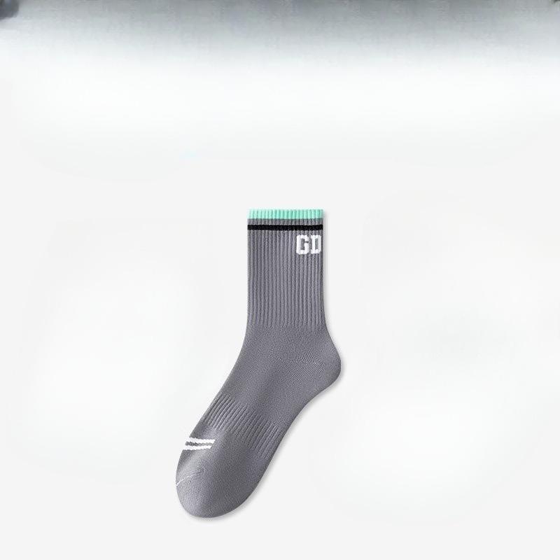 

Мужские летние тонкие носки из чистого хлопка с защитой от запаха для подростков, модные спортивные, для мужчин, мальчиков и студентов, большой размер 1 pair серый