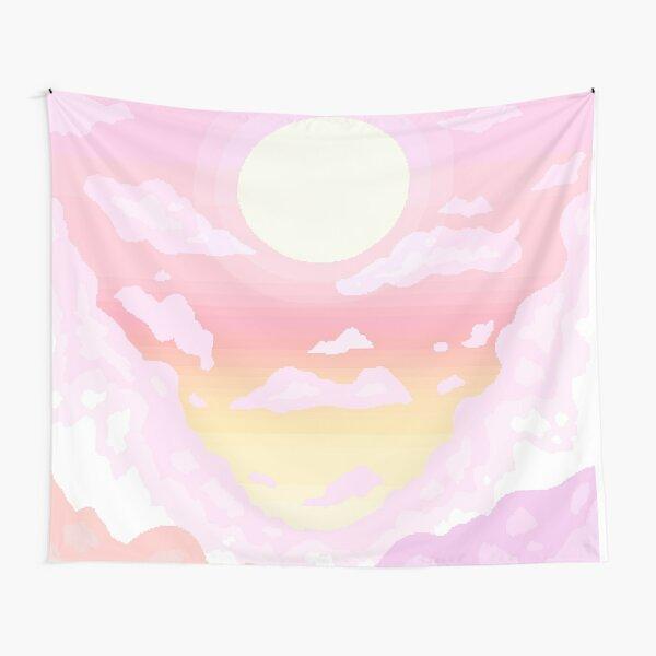 Pink Sky Tapestry Decor Cute Tapestry Pink Sky Cloud Air Backdrop Tapestry Wall Hanging for Home Living Room Bedroom Dorm