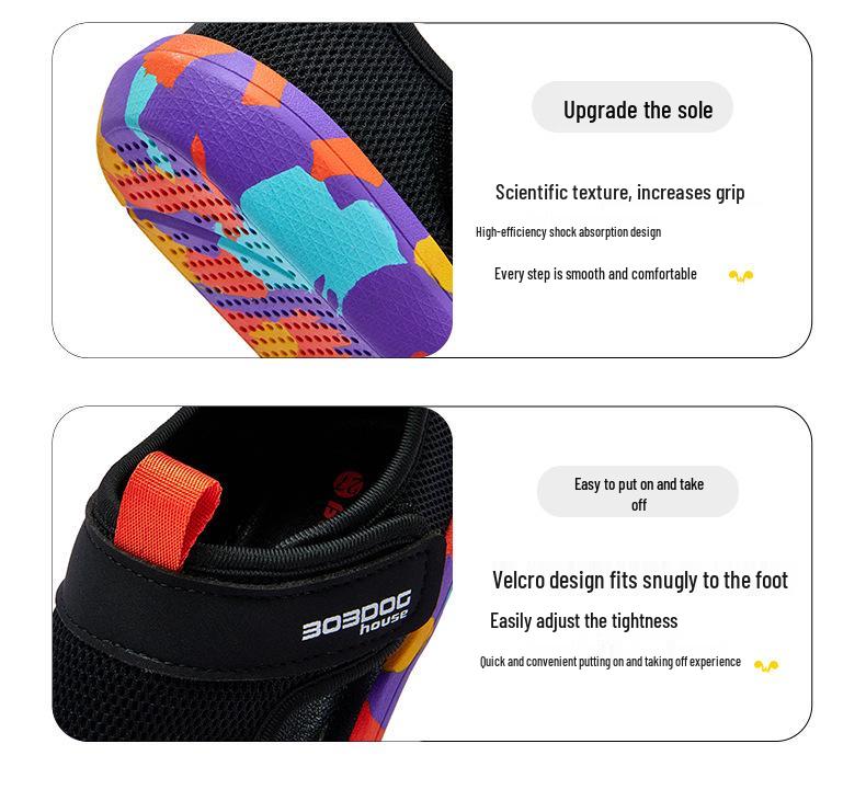 Babudou 2025 Kids' Breathable Mesh Water & Beach Sandals