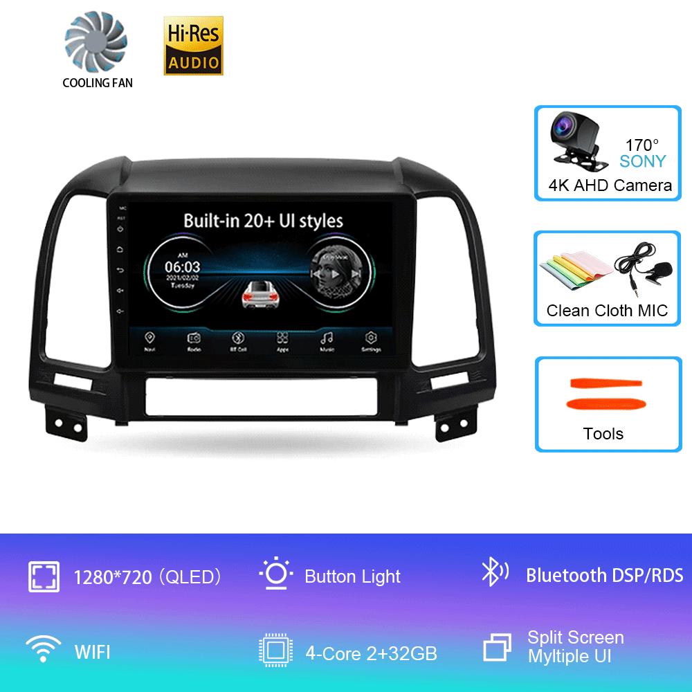 

Android 14 Car radio For Hyundai Santa Fe 2 2006 - 2012 player Multimedia navigation stereo GPS No 2din 2 din dvd CHINA