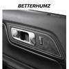 Betterhumz For Ford Mustang 2015-2023 Car Interior Door Pull Handle Switch Panel Made of Alcantara Trim Sticker Deco Accessories