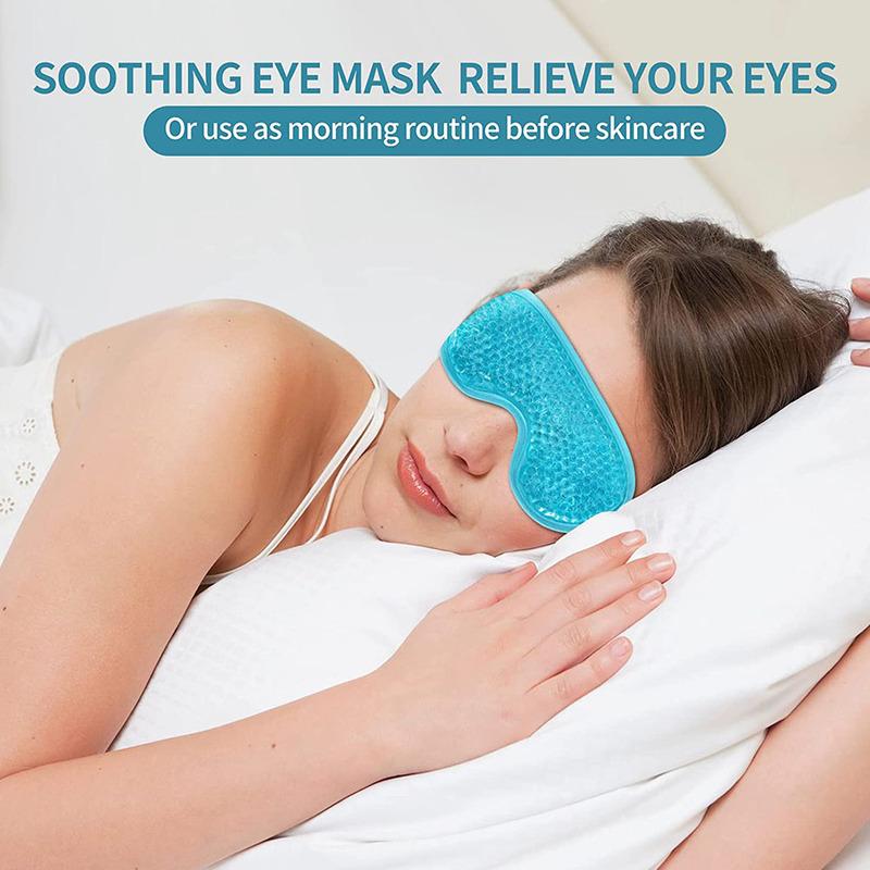 PVC Gel Eye Mask for Eyes Blackout Ice Bag Fatigue Relief Cooling Pads Summer Packs Travel Eye Care Health
