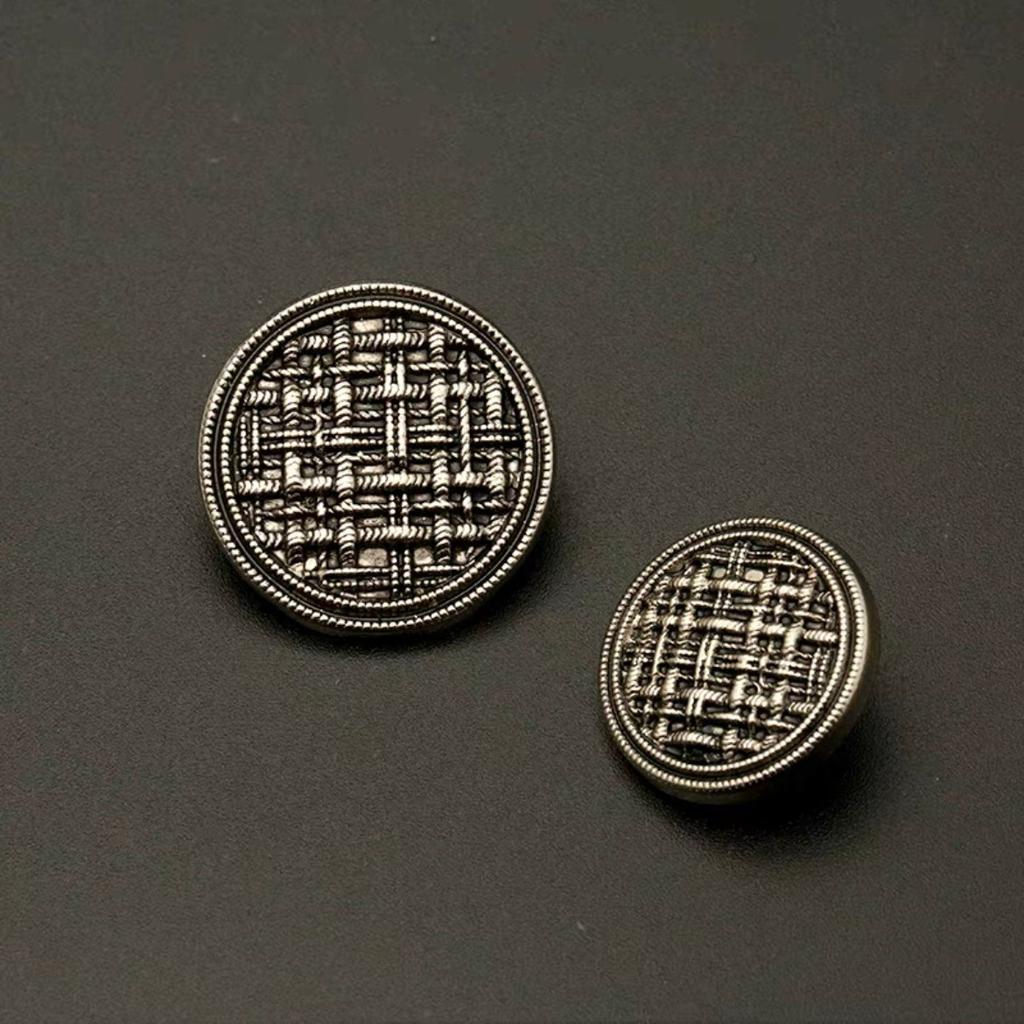 10 Pcs 15/20/25Mm Circular Vintage Metal Buttons For Clothing Decoration Hand Sewn Buttons Jackets Suits Sweaters Shirt Buttons