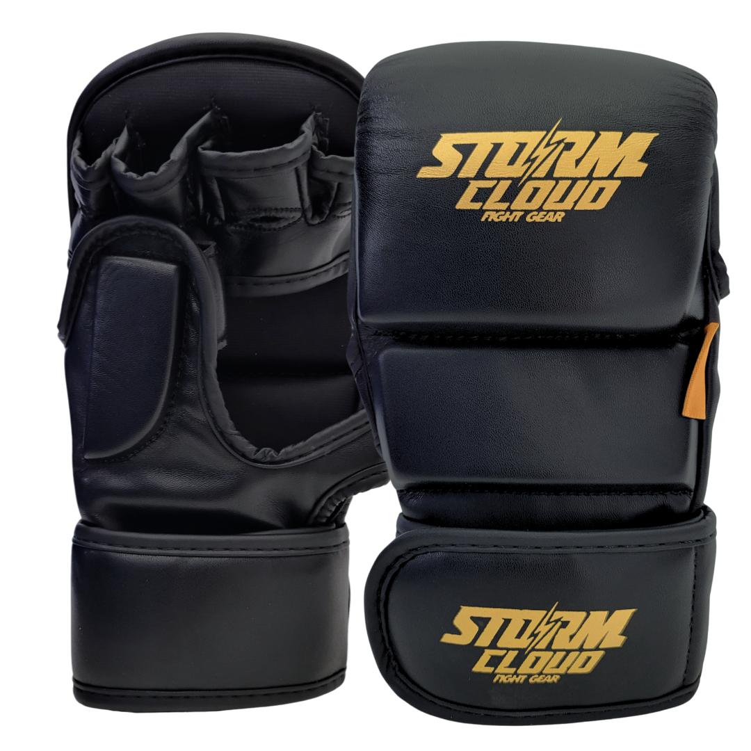 Guantoni da Sparring StormCloud MMA 7oz Rookie Nero/Oro M/L
