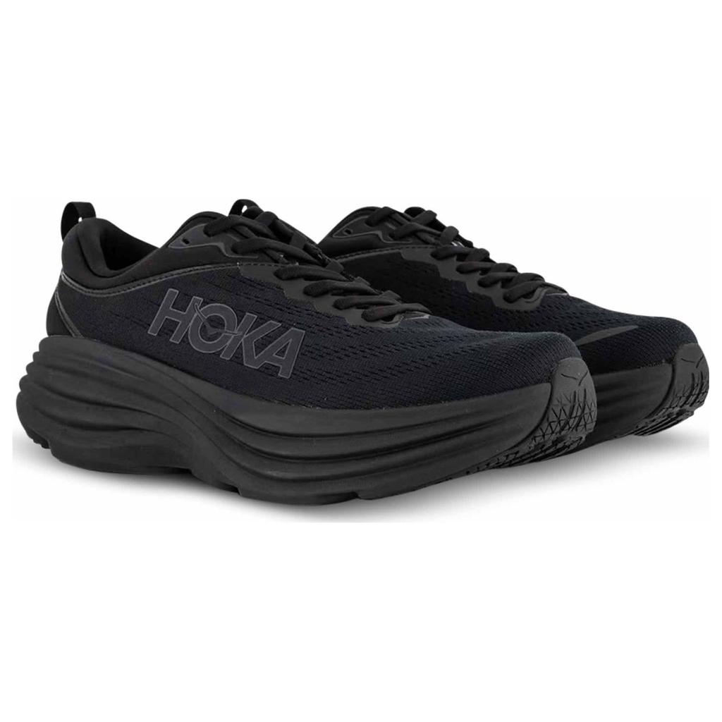 HOKA One One Bondi 8 Comfortable Low-Top Running Shoes Men Sneaker Black 1123202-BBLC-BBLC