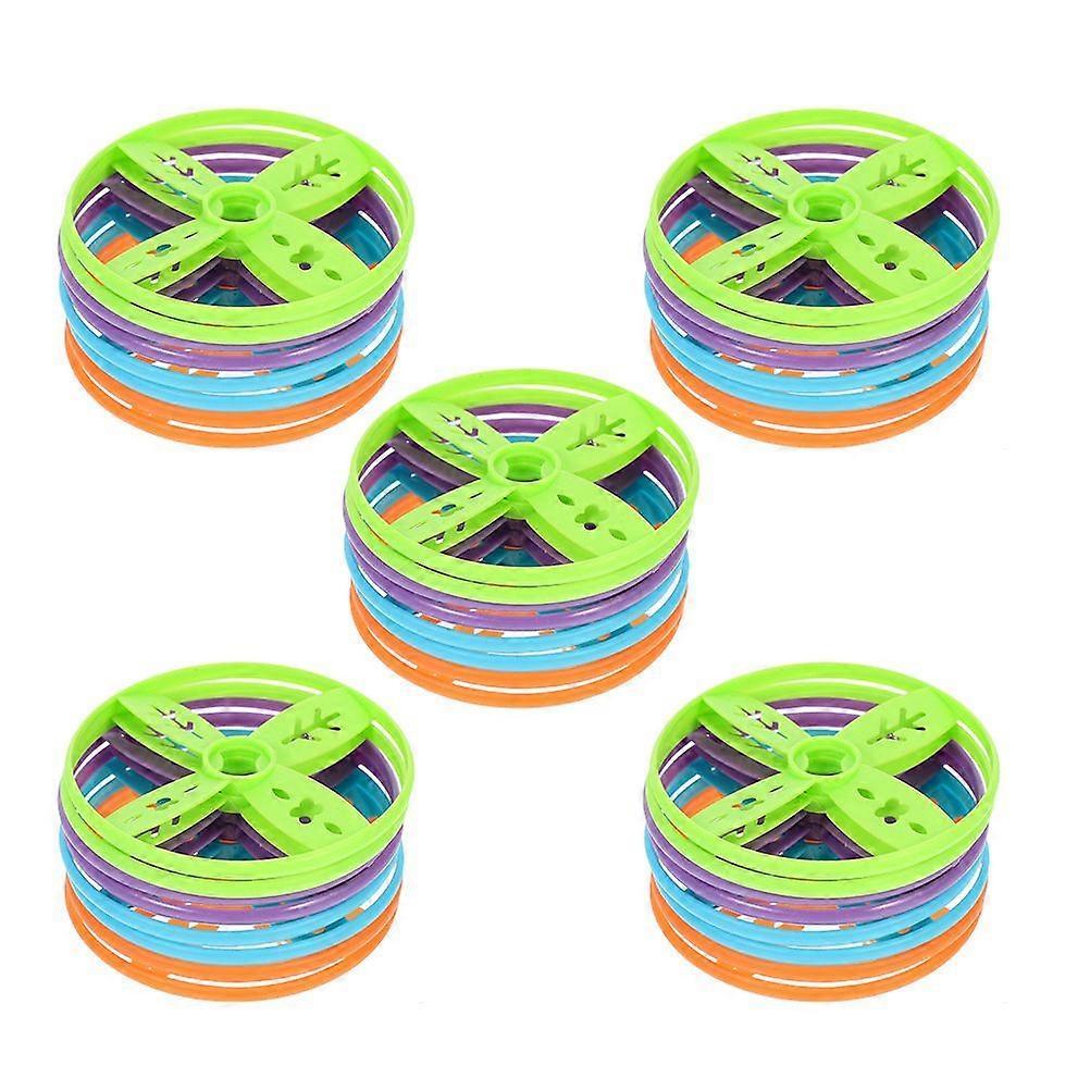 40 Stück Frisbee-Nachfüllset Kompatibel mit handbetriebenen und fußbetriebenen Frisbee-Spielzeugen Buntes Outdoor-Wurfspielzeug für Kinder und Erwachsene
