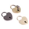 Cadenas Mini en Métal Vintage en Forme de Cœur pour Sac Valise Boîte à Bagages Serrure à Clé Avec Clé