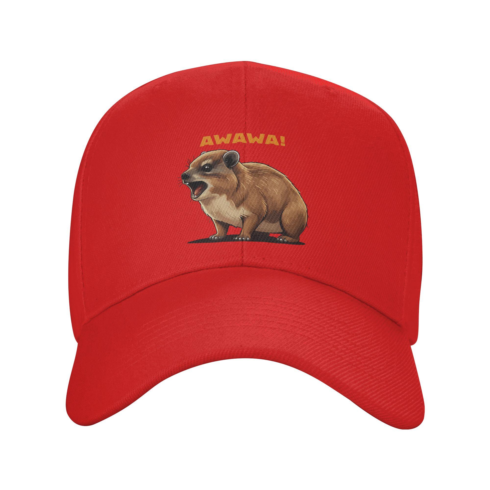 Rock Hyrax Lover Awawa Funny Groundhog Sun Baseball Cap  Summer Fashion Hip Hop Hats For Women Men Hiking Fishing Snapback Cap One Size