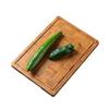 Chinese Home Hotel Kitchen Cutting Board Fruit with Holes Handle Cutting Board Large Bamboo Wooden Cutting Board