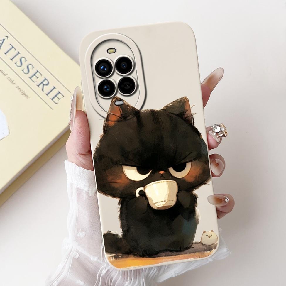 For Huawei Nova 13 Pro Case MIS-AL00 Silicone Cute Cartoon Cat Luxury Fashion Shockproof Bumper For Huawei Nova 13Pro Back Cover