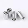 WHAQY1 2026 Hot For VW VOLKSWAGEN 4Pcs Metal Car Tire Valve Caps Tyre Wheel Stem Air Valve Cover For Volkswagen VW R RLINE GTI Golf Blu