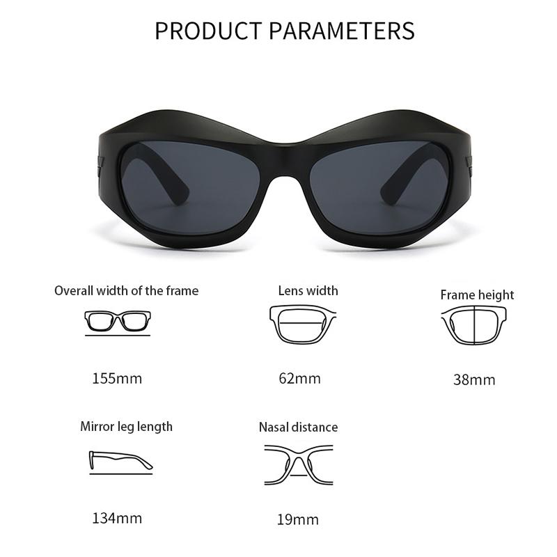 Fashion Steampunk Sunglasses Women Men Sun Glasses Trend Punk Hip Hop Sun Glasses Women's Outdoor Sports Hiking Glasses