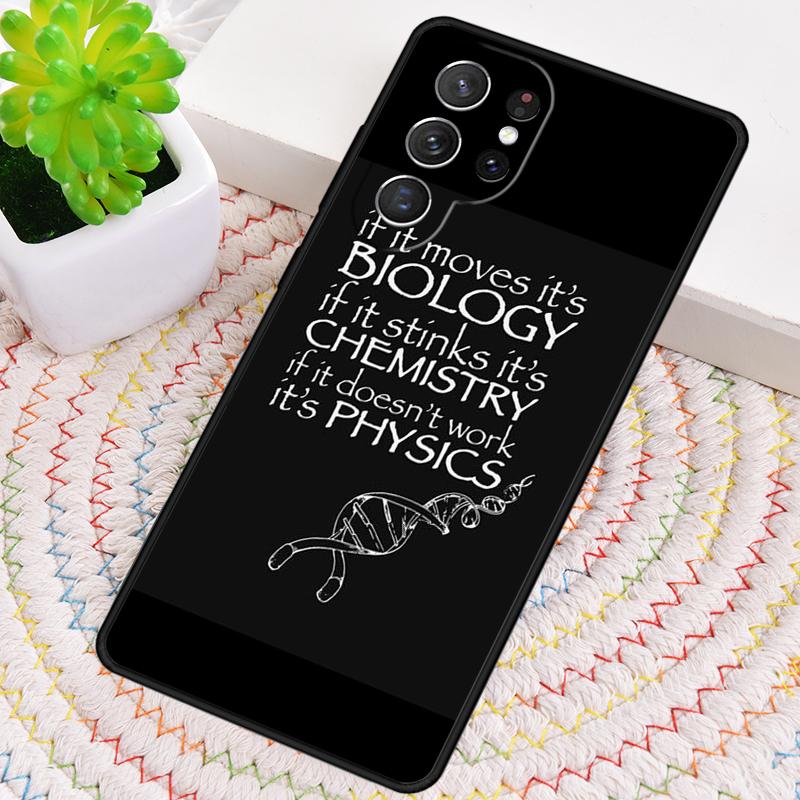Fashion Biology Chemistry Phone Case for Samsung Galaxy note 10 pro S26 Ultra S23 S24 FE S25 S21 S22 PLUS shockproof Cove