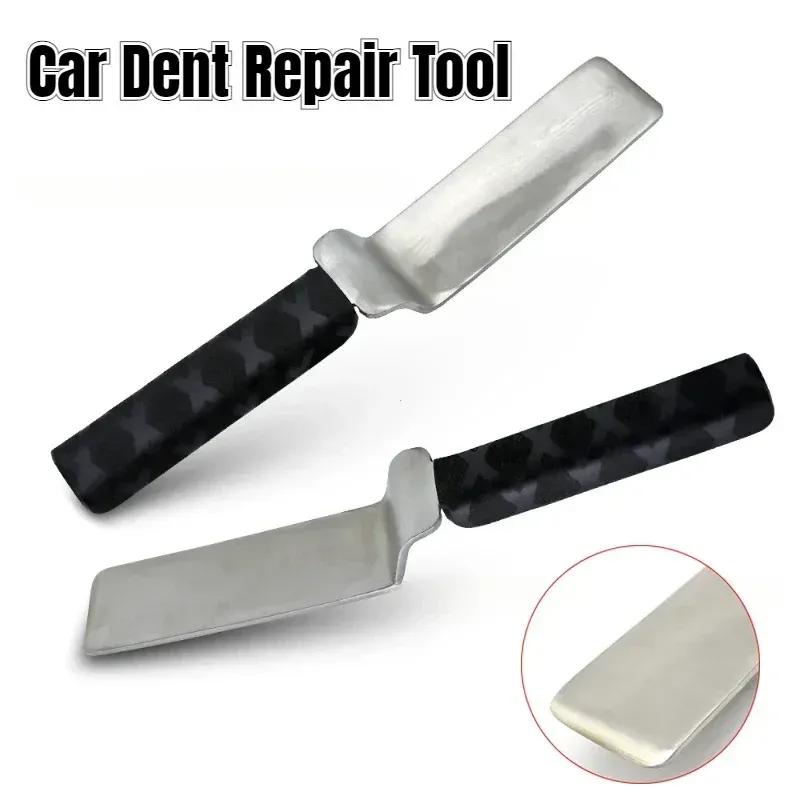 Car Dent Repair Tool Paintless Dent Repairing Knock Pads Rubber Handle Stainless Steel Backing Plate Body Dent Removal Tool