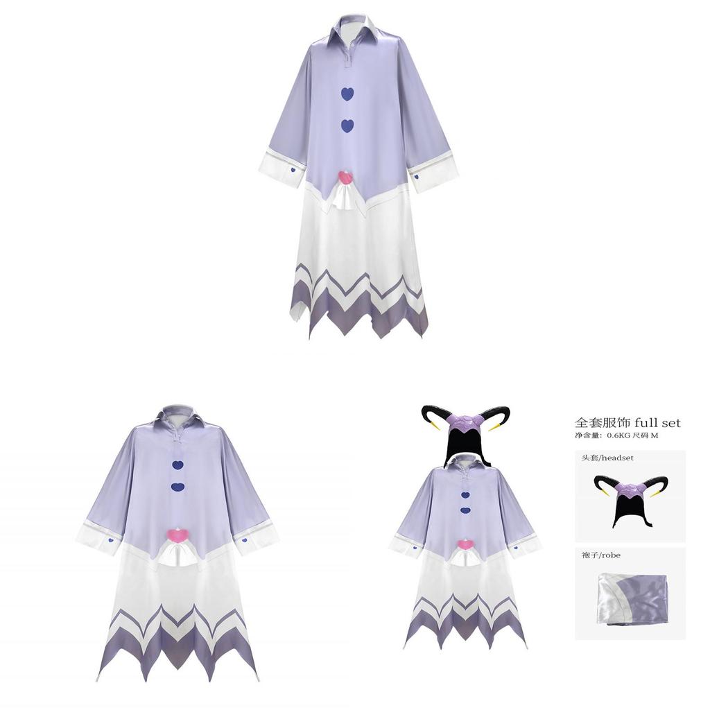 Hazbin Hostel Adam The Exorcist Cosplay Costume With Blue Pajamas For Anime Role Play Fans