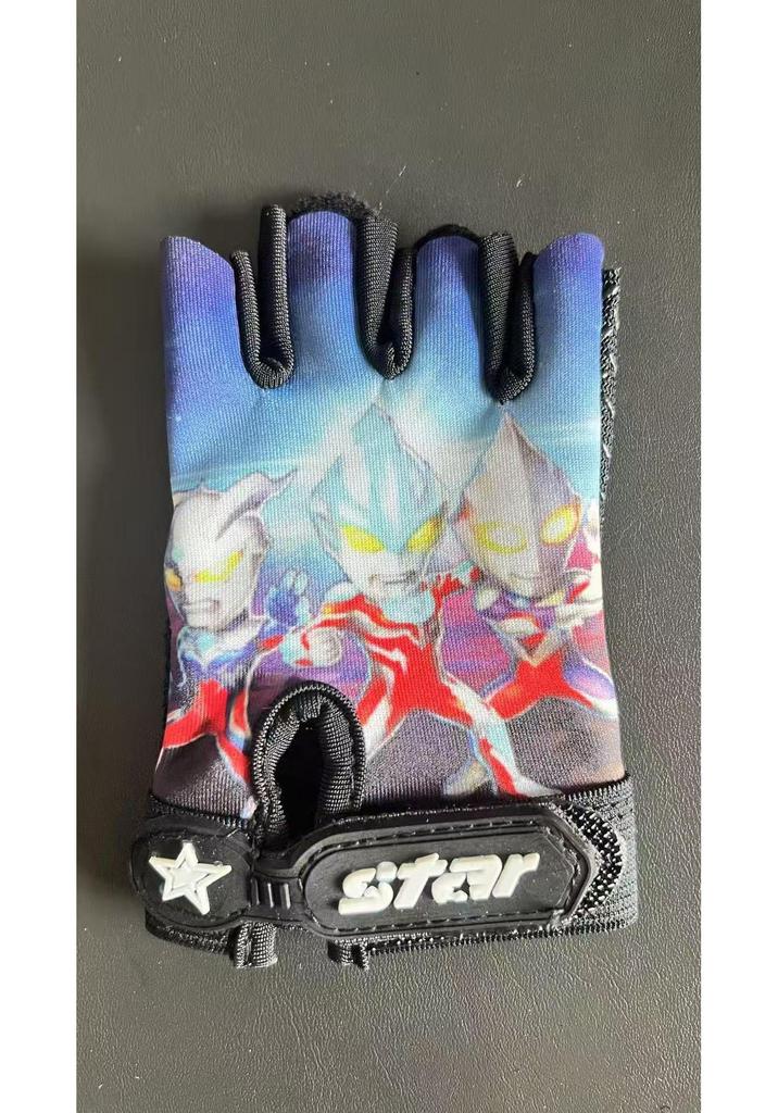 Kids' Non-Slip Breathable Half-Finger Cycling Gloves for Summer Outdoor Sports