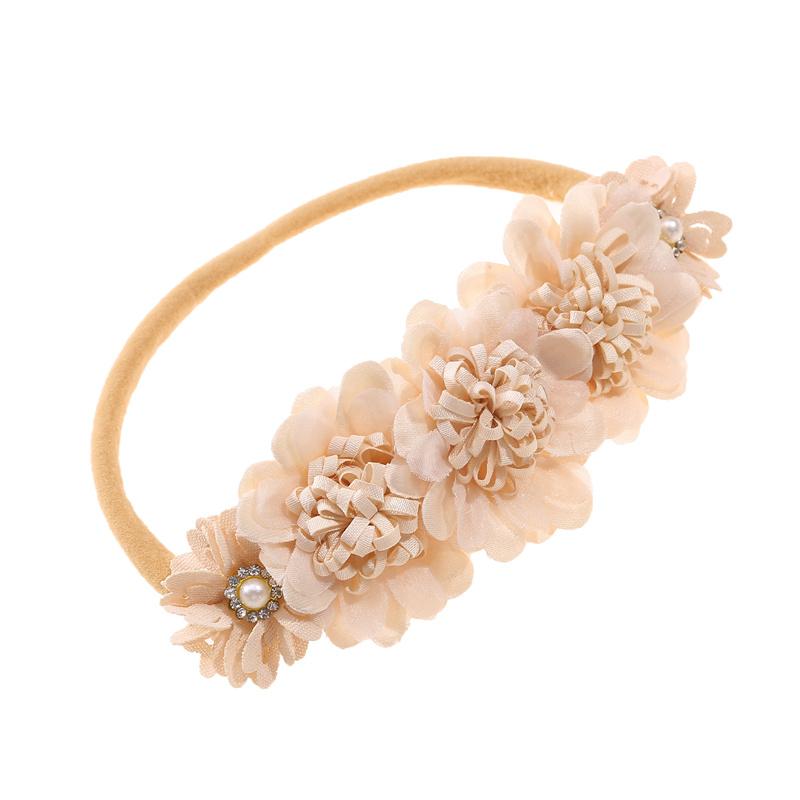 Lovely Baby Girl Headbands Elastic Kids Floral Head Bands Newborn Infant Toddler Hairband Headwear Hair Accessories