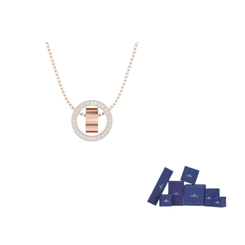 Swarovski Dextera Rose Gold tone Plated Metal Necklaces Womens F ( Fits All)-Original brand box розового золота