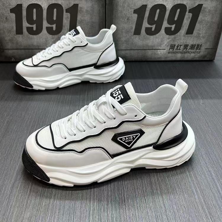 Klobiger Sneaker für Herren Sommer Mesh Atmungsaktiv Luxus Laufschuhe Mode Gestreiftes Design Casual Zapatillas Sports Sneakers