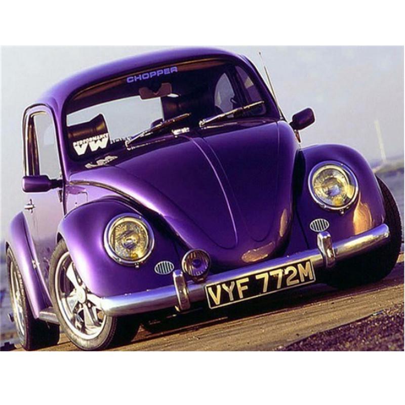 Vollständiges 5D-Diamantgemälde zum Selbermachen, quadratisch/rund, „Klassischer Oldtimer“, Diamant-Stickerei, Kreuzstich, Geschenk, Heimdekoration, Geschenk