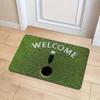 Tappetino da ingresso Golf "WELCOME" - Morbido Design Erba Lavabile in Macchina, Tappetino Interno Esterno per Cucina Camera da Letto Ingresso Arredamento Casa