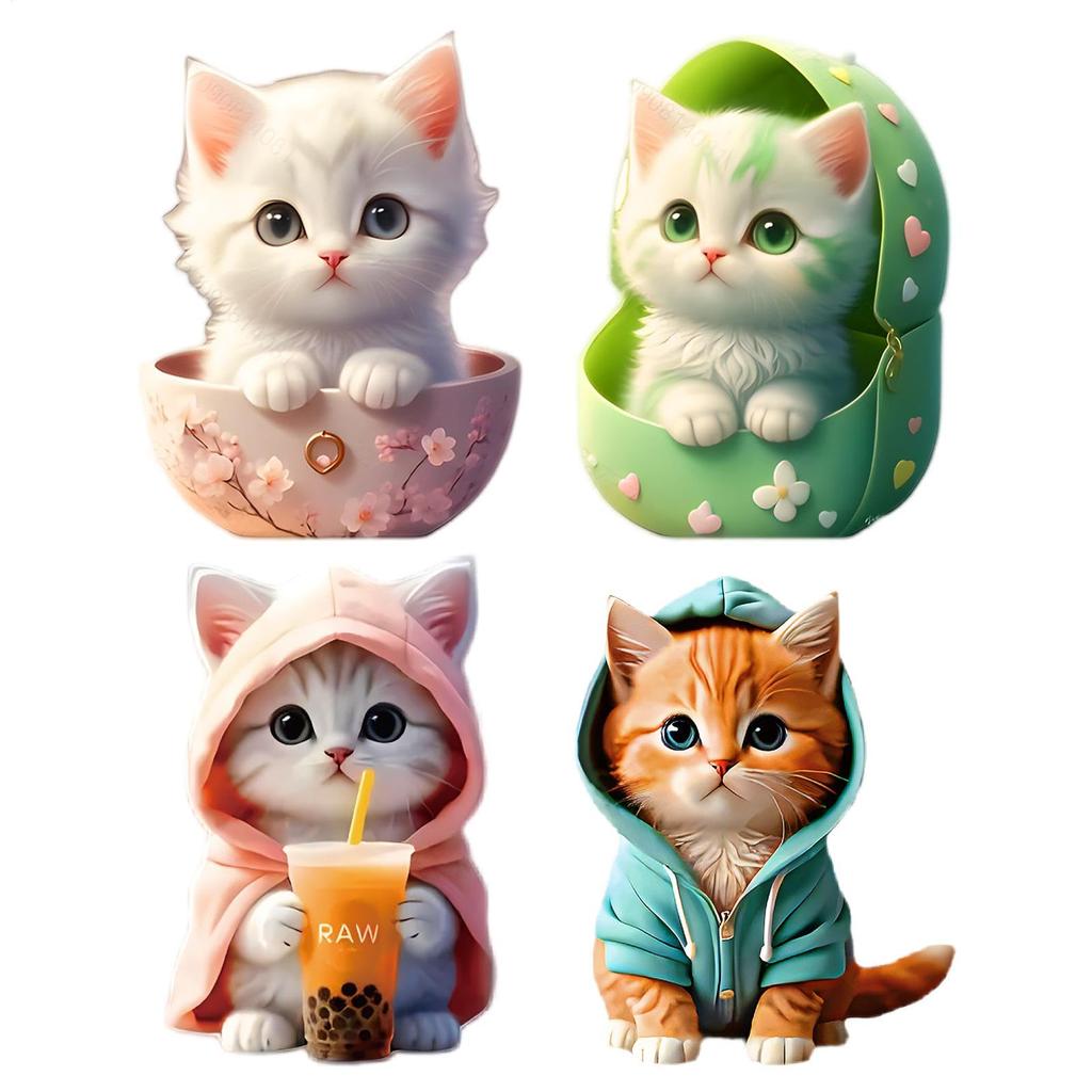 Joiozcon 4 Set Car Aroma , Car Vent Clip, Cute Animal Car